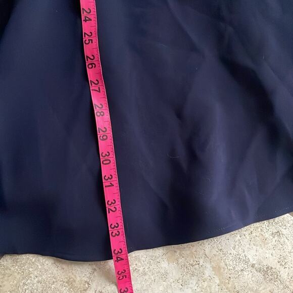 Gal Meets Glam Celeste Fit and Flare Dress Navy - Picture 13 of 14